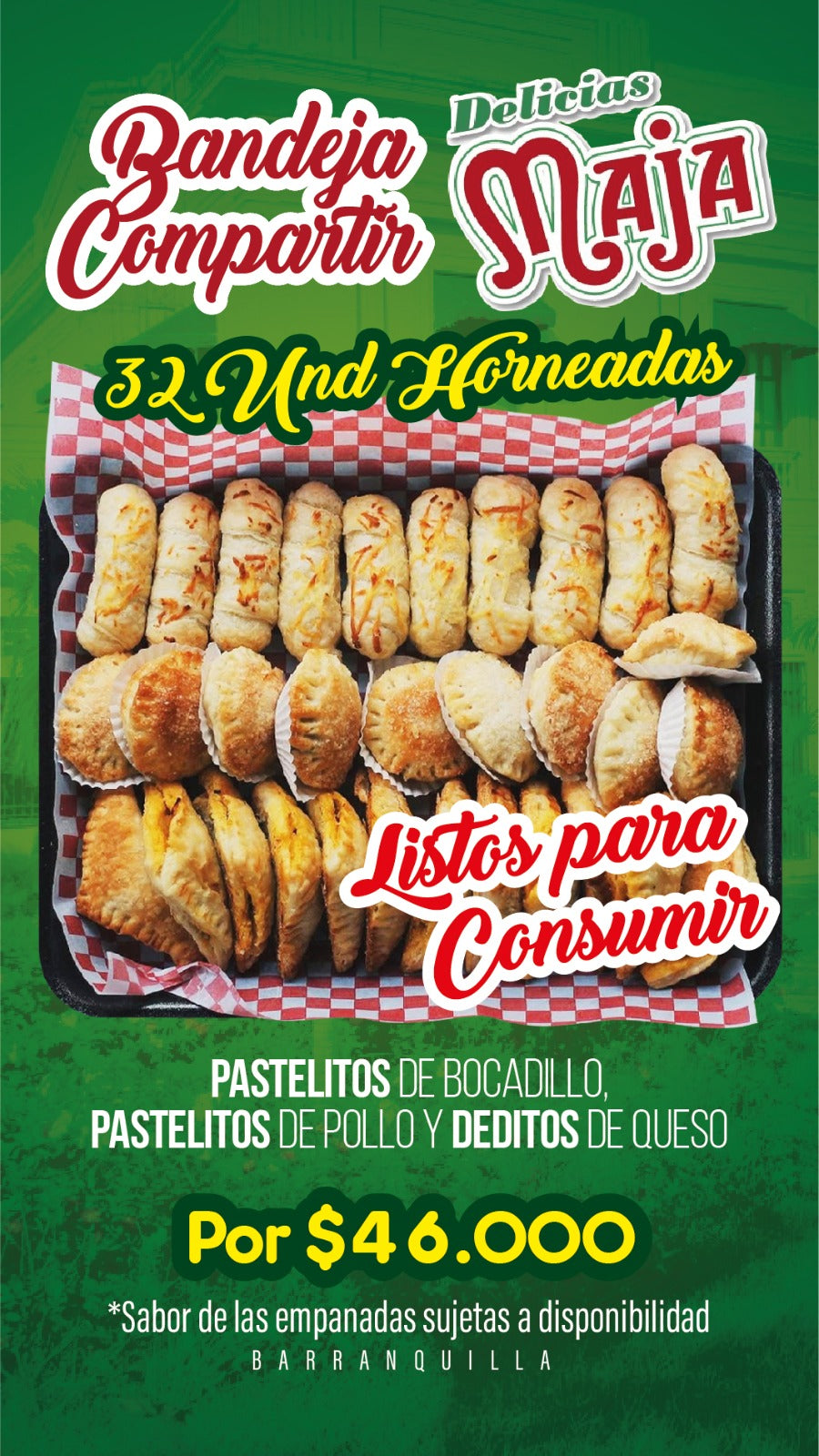Promo Bandeja Horneados (32 uds)