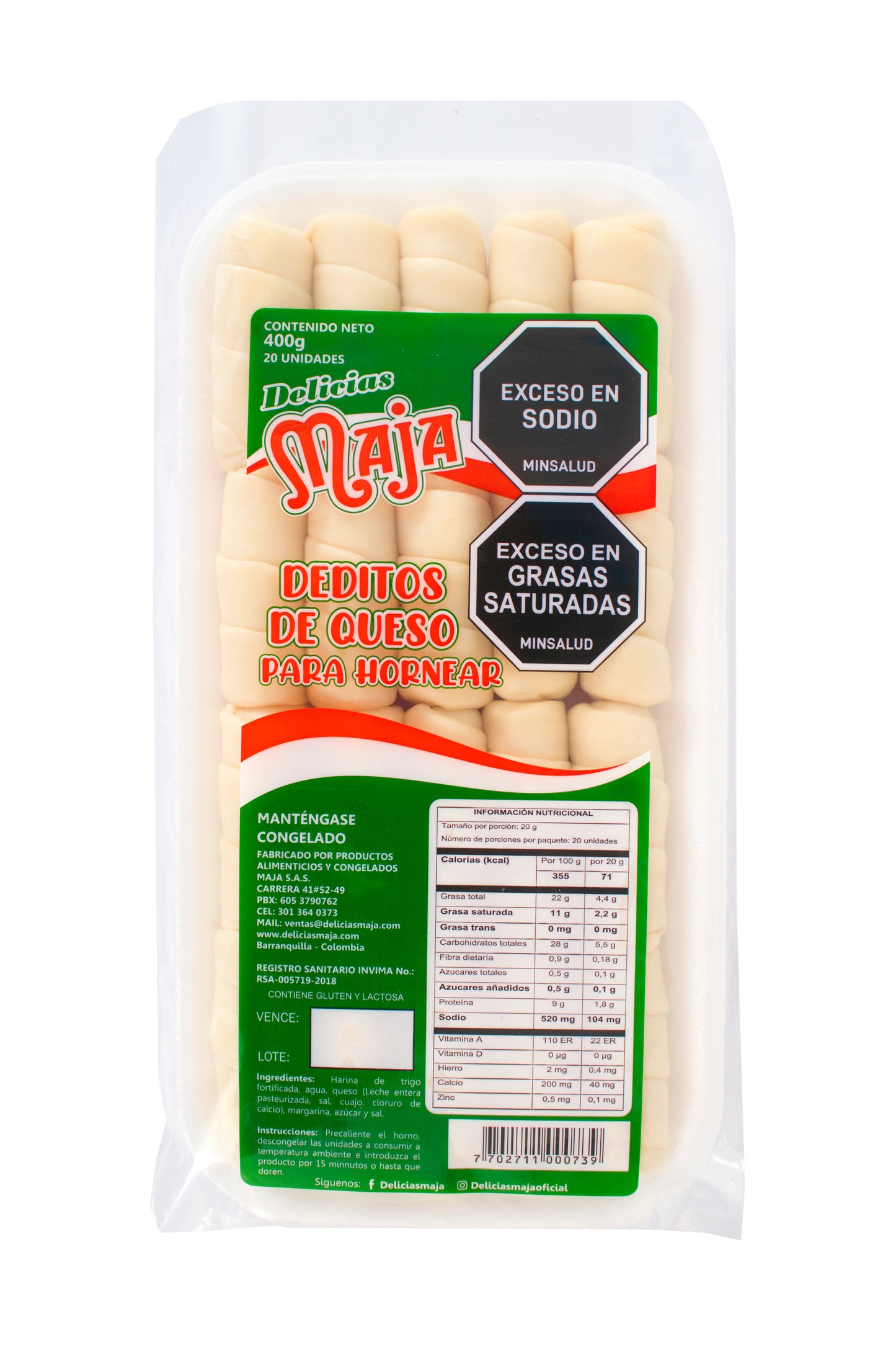 Deditos de Queso para Hornear (20 uds)