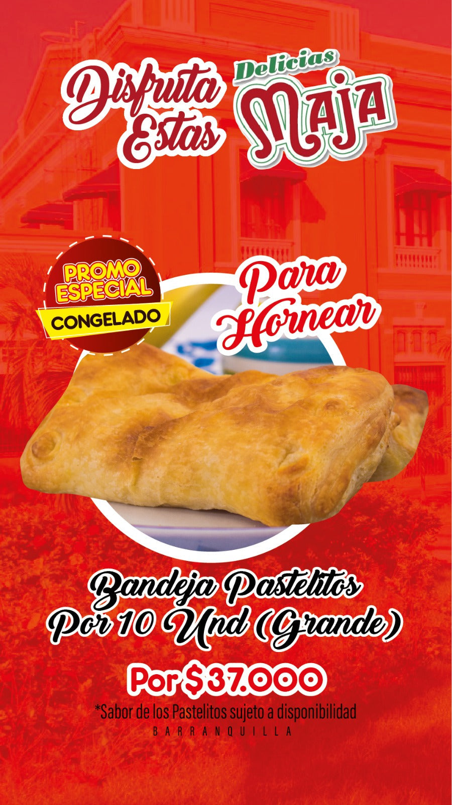 Promo Pastelitos CAF para Hornear (10 uds)